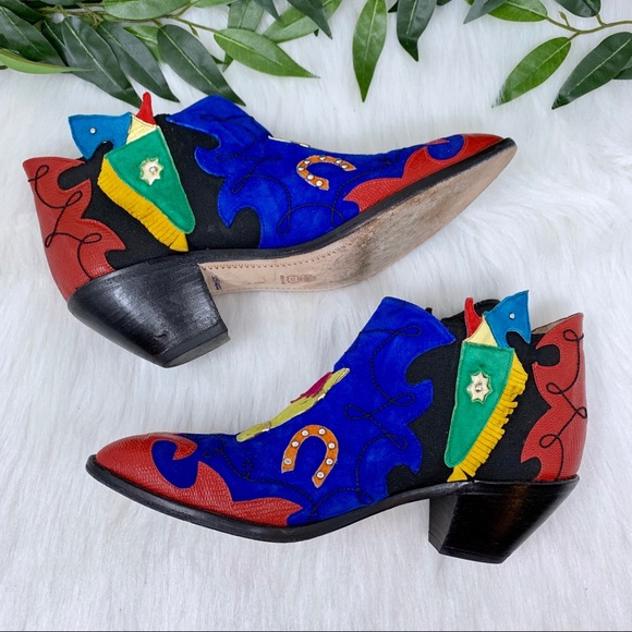 ***SOLD****Zalo Vintage WesternRodeo Ankle Boot 9 - Picture 6 of 7